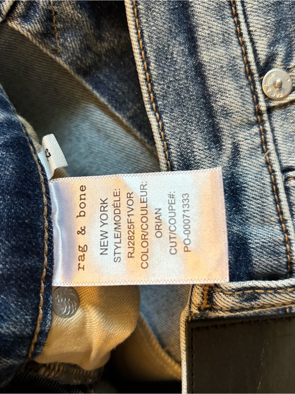 rag & bone High-Rise Wide-Leg Jeans in Light Blue Denim - Picture 7 of 10